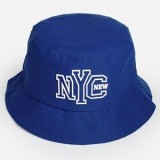 Pălărie tip Bucket pentru Copii din Bumbac, Albastră, cu Patch din Cauciuc, CMCLASS