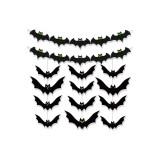 Set de ghirlandă cu lilieci pentru Halloween, decor suspendat pentru Halloween și petreceri &icirc;nfricoșătoare