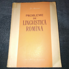 D MACREA - PROBLEME DE LINGVISTICA ROMANA