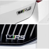 vrs set embleme fata spate argintii auto metal sport skoda vw