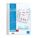 File de protectie pentru carti de vizita Exacompta, 10 buc/set