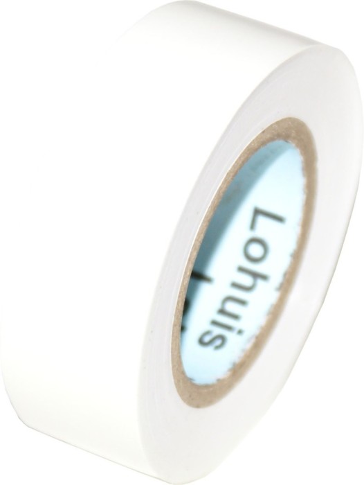 Banda izolatoare Lohuis, alb, 10 m x 0.15 mm x 19 mm