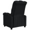 Fotoliu rabatabil, negru, material textil - 4