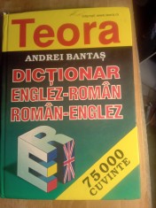 Dic?ionar englez-roman,roman-englez,Andrei bantas,75000 cuvinte foto