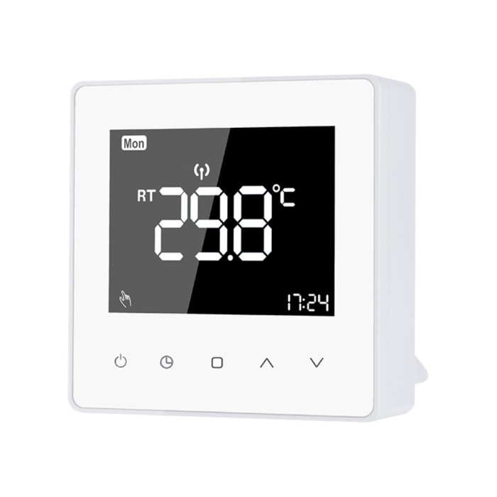 Termostat Luxion TP618RF cu receiver pentru centrala termica pe gaz sau electrica, Display LCD, Memorare SmartElectro IntelligentHouse