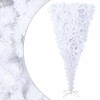 VidaXL Brad de Crăciun artificial inversat, cu suport, alb, 180 cm