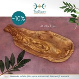 Cumpara ieftin Tocător Texas BBQ cu m&acirc;ner din lemn de măslin 40 cm