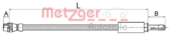 Conducta / cablu frana BMW Seria 1 Cabriolet (E88) (2008 - 2013) METZGER 4110145