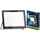 Cumpara ieftin Proiector LED negru 355 x 260 x 35 mm, 300W, 27000 lm, lumina alba rece 6500K, IP66