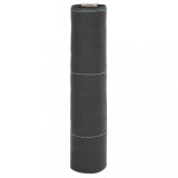 Membrana Antiburuieni vidaXL, 0.5x10m, PP, 150 g/m&sup2;, Negru, Protectie UV, Permeabila Apa, Gradina/Amenajari