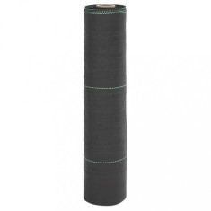 vidaXL Membrană antiburuieni, negru, 0,5x10 m, PP