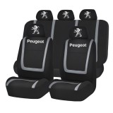 Set Huse Scaune Universale Compatibile cu Peugeot&ndash; Negru/Gri
