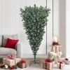VidaXL Pom de Crăciun artificial pre-luminat cu globuri, cu fir răsturnat 3396870