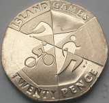 20 pence 2019 Gibraltar, 2019 Island Games, unc, AB, Europa