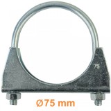 Clema U pentru teava de evacuare universala 3" 75mm M8 1 bucata Performance AutoTuning