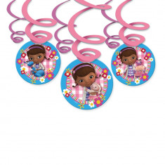 Serpentine decor Doc McStuffins Plusica pentru petrecere, Amscan 996904, Set 3 buc foto