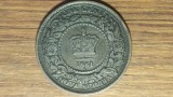 Cumpara ieftin Canada provincii raritate - Nova Scotia - 1 cent 1861 bronz - Victoria tanara! - stare foarte buna !