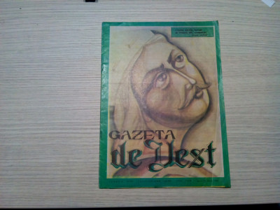 GAZETA DE VEST - No. 11(75)/Iulie 1992 - Magazin de Istorie, Atitudine Credinta foto