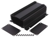 Carcasă cu panou cu lame de fixare 86mm x 160mm 1455KHD1601BK