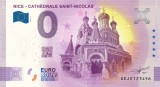 !!! 0 EURO SOUVENIR - FRANTA , NISA , CATEDRALA ORTODOXA RUSA ST. NICOLAE - 2021.3 - UNC // NU TRIMIT PRIN CURIER