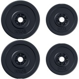 HOMCOM Set Greutăți pentru Haltere 30KG, 4 Discuri - 2x5kg și 2x10kg, Antrenament Fitness | Aosom Romania