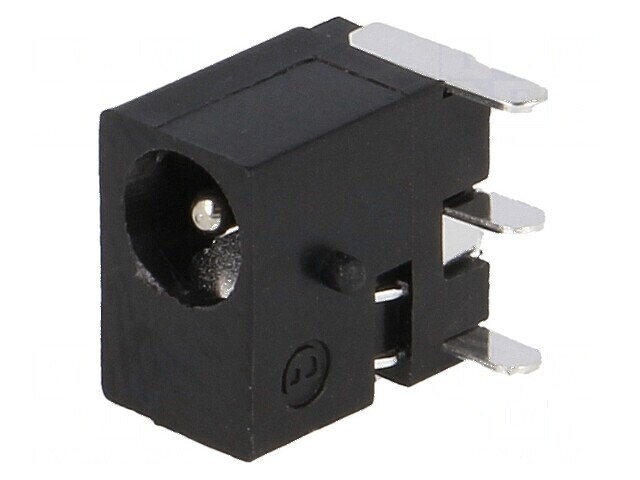Conector alimentare DC soclu tată 3,4/1,4mm pentru PCB THT