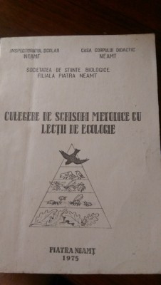 Culegere de scrisori metodice cu lectii de ecologie 1975 foto