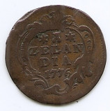 Olanda - Zeeland 1 Duit 1776 (Province of Zeeland) Cupru, KM-101.1 (deteriorat), Europa, Cupru (arama)