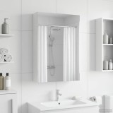 vidaXL Dulap cu oglindă pentru baie cu raft Alb 40 x 10,5 x 60,5 cm 889023