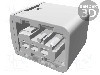 Conector auto, Heavy Duty Sealed Connector Systems (HDSCS), 3 pini, TE Connectivity - 1-1418448-1