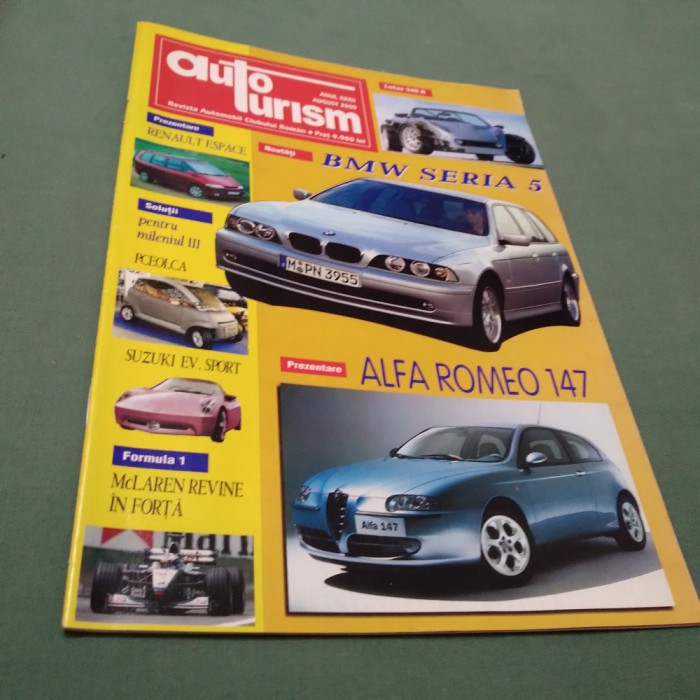 REVISTA AUTOTURISM EDITIE NOUA AUGUST 2000
