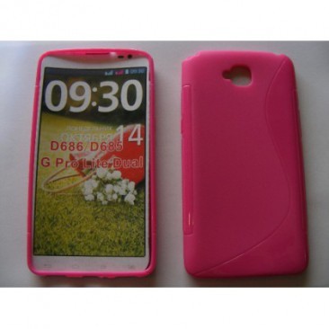 HUSA SILICON S-LINE LG G PRO LITE D684 PINK foto