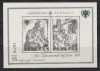 Uruguay 1979 - Anul Internațional al Copilului - Tablouri de D&uuml;rer, Colita, Tiraj 30.000, Cota 20 Euro, MNH, Nestampilat