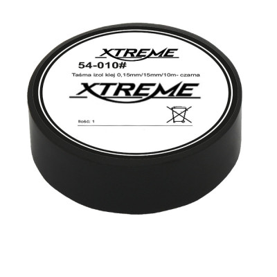 Banda izolatoare adeziva, XTREME 07065, 0.15mmx15mm, 10m lungime, PVC, neagra foto