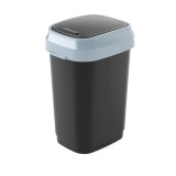 Cos gunoi KIS Dual Swing, negru, S, 5.8 L, Plastor Trading