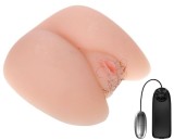 Masturbator Insatiable Ass&amp;Pussy, Multispeed, TPR, Natural, 835 gr