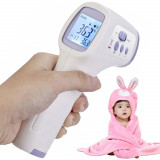 Cumpara ieftin Termometru medical cu infrarosu 2in1 fara contact pentru bebelusi - Alb