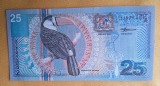 25 Gulden 2000 - Bancnota veche SURINAM, seria AZ501332 - stare foarte buna UNC