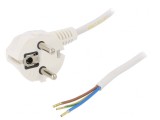 Cablu Electric PVC Alb 2m 3x0,75mm2 16A 250V