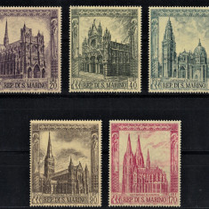 SAN MARINO 1967 - Catedrale gotice / serie completa MNH