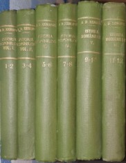 A. D. Xenopol, Istoria Romanilor din Dacia Traiana Toate 12 volume (colegate cate 2, total 6 carti) , 1896 PRIMA EDITIE