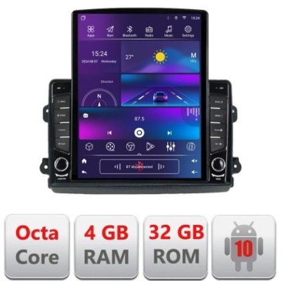 Navigatie Fiat Ducato 2021- dedicata Ouad core 4+32 ecran vertical 9.7&amp;quot; DSP 360 FHD AHD Android radio gps internet KIT-ducato2024+EDT-E709 CarStore Te foto