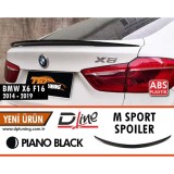 Spoiler spate BMW X6 F16, negru pian, ABS, model sport, 2014-2019