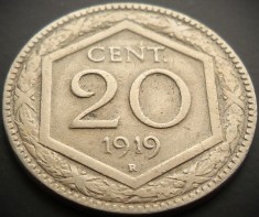 Moneda istorica 20 CENT / CENTI - ITALIA, anul 1919 * cod 4333 = excelenta!