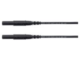Cablu de masurare SCH&Uuml;TZINGER 16A Mufa banana 4mm Lungime 0.5m CAT III 1000V PVC Negru