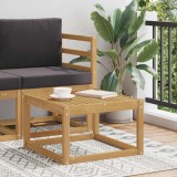 vidaXL Masă de exterior Lemn Solid de Acacia Alb 59 x 59 x 37 cm 901451