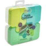 Recipient hrana bebe, model puzzle, albastru-verde, Melii