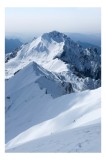 Tablou Canvas, "V&acirc;rfurile &icirc;nzăpezite ale munților &icirc;nalți", Alb, &Icirc;nghețat, Majestos, St&acirc;ncos, Tranquil, V&acirc;rfuri, Zăpadă, Rece, Ascuțit, &Icirc;ntindere, 26 x