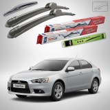 Cumpara ieftin Ștergătoare Mitsubishi Lancer Sportback (CX) 2008+ | Set Față și Spate Flat &ndash; TeamCar&reg;