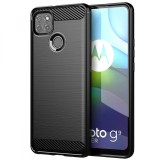 Husa TPU OEM Carbon pentru Motorola Moto G9 Power, Neagra